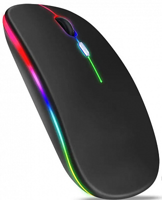Мышь беспроводная в ассортименте BLACK RGB (Новая) – фото