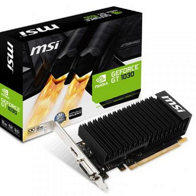 Видеокарта MSI GEFORCE GT1030 OC 2GHD4 LP 2Гб  – фото