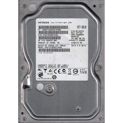 Жесткий диск HITACHI HDS721025CLA382 250Гб #1 – фото