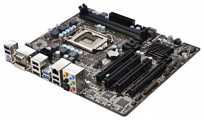 Материнская плата ASROCK Z77M  – фото
