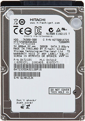 Жесткий диск для ноутбука HITACHI HTS725050A9A364 500Гб #3 – фото