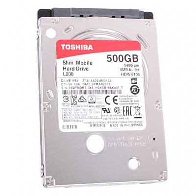 Жесткий диск для ноутбука TOSHIBA HDWK105UZSVA 500Гб #3 – фото