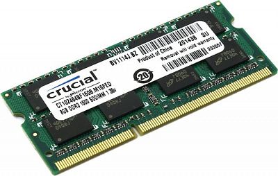 Оперативная память SO-DIMM CRUCIAL CT102464BF160B DDR3L 8Гб  – фото