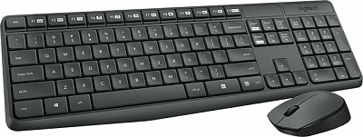 Клавиатура и мышь LOGITECH MK235 WIRELESS KEYBOARD (Новая) – фото