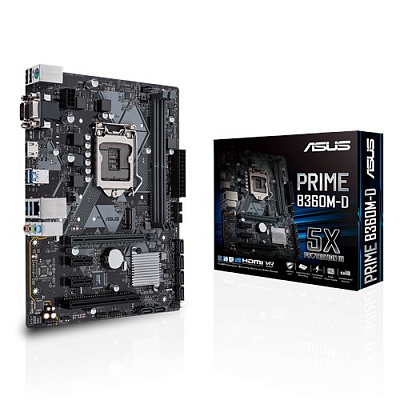 Материнская плата ASUS PRIME B360M-D – фото