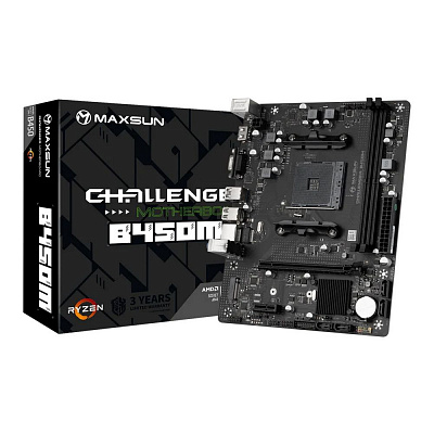 Материнская плата MAXSUN MS-CHALLENGER B450M DDR4 (Новая) – фото