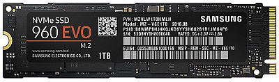 Накопитель SSD M.2 SAMSUNG 960 EVO MZ-V6E1T0 1Тб #3 – фото