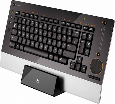 Беспроводная клавиатура LOGITECH DINOVO EDGE BLACK USB – фото