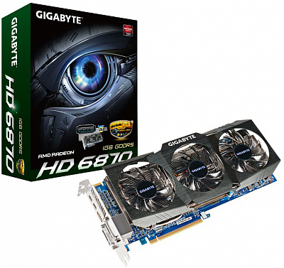 Видеокарта GIGABYTE RADEON HD6870 1Гб – фото