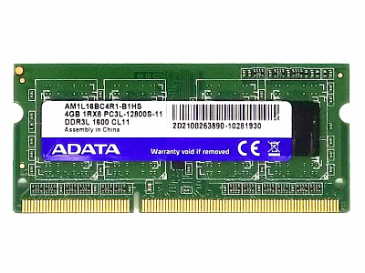 Оперативная память SO-DIMM ADATA  AM1L16BC4R1-B1HS DDR3L 4Гб – фото