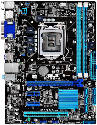 Материнская плата ASUS B75M-A – фото
