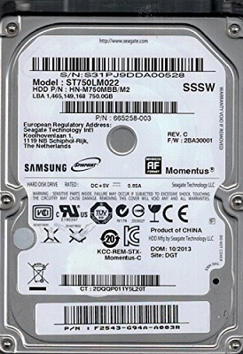 Жесткий диск для ноутбука SAMSUNG ST750LM022 640Гб #1 – фото