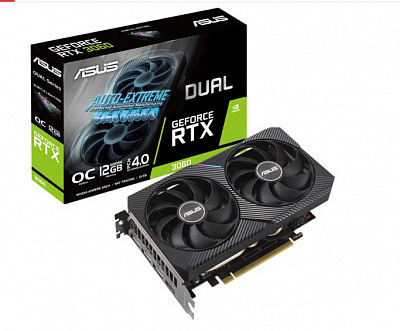 Видеокарта ASUS GEFORCE RTX3060 DUAL OC 12Гб – фото