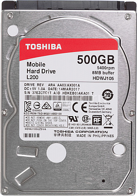 Жесткий диск для ноутбука TOSHIBA HDWJ105UZSVA 500Гб #1 – фото