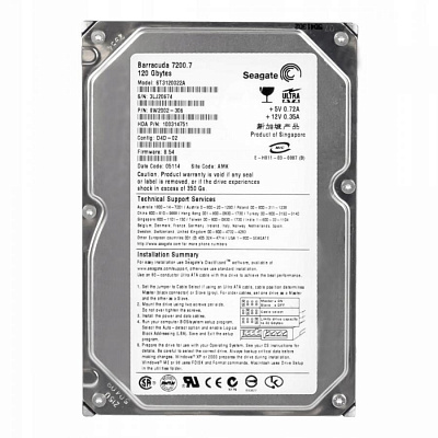Жесткий диск SEAGATE ST3120022A 120Гб #3 – фото