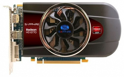 Видеокарта SAPPHIRE RADEON HD6770 1Гб  – фото