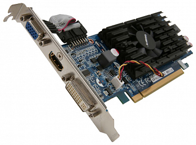 Видеокарта GIGABYTE GEFORCE 210 1Гб (Новая) – фото