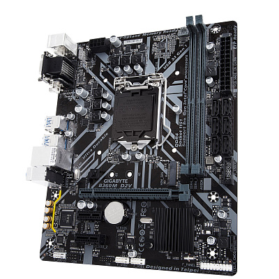 Материнская плата GIGABYTE B360M D2V – фото
