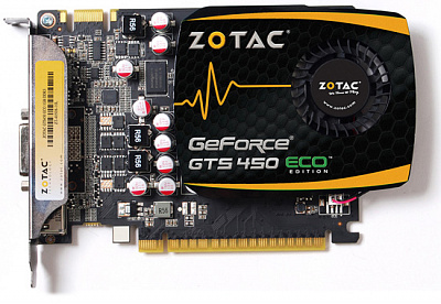 Видеокарта ZOTAC GEFORCE GTS450 2Гб – фото