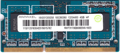 Оперативная память SO-DIMM RAMAXEL RMT3170EB68E9W DDR3 4Гб – фото