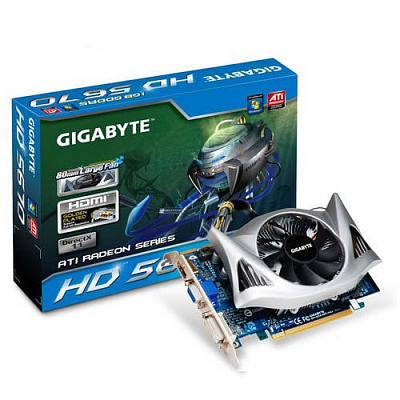 Видеокарта GIGABYTE RADEON HD5670 1Гб – фото
