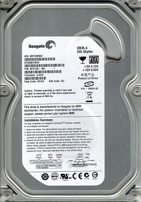 Жесткий диск SEAGATE ST3250310CS 250Гб #2 – фото