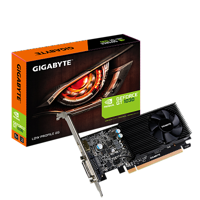 Видеокарта GIGABYTE GEFORCE GT1030 LOW PROFILE 2Гб  – фото