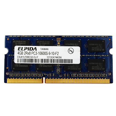 Оперативная память SO-DIMM ELPIDA EBJ41UF8BCS0-DJ-F DDR3 4Гб – фото