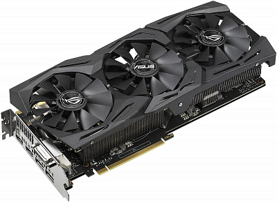 Видеокарта ASUS GEFORCE GTX1070 STRIX OC 8Гб – фото