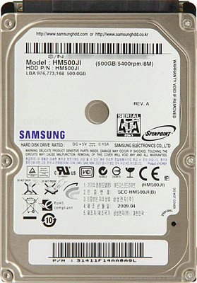 Жесткий диск для ноутбука SAMSUNG HM500JI 500Гб #3 – фото