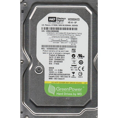 Жесткий диск WD WD5000AVСS 500Гб #1 – фото