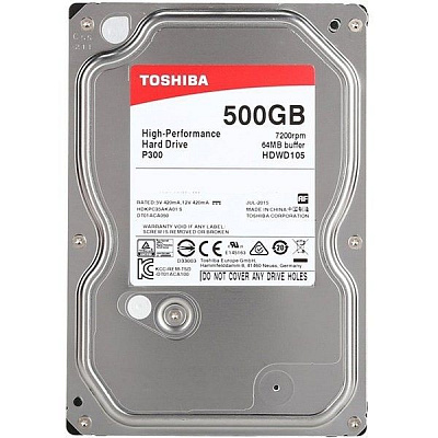 Жесткий диск TOSHIBA HDWD105 500Гб #1 – фото