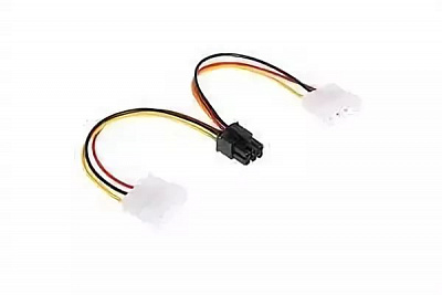 Переходник питания видеокарты 2MOLEX - 6pin (Новый) – фото