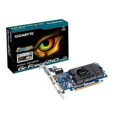Видеокарта GIGABYTE GEFORCE 210 1Гб – фото