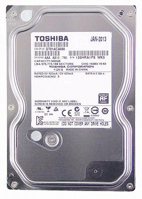 Жесткий диск TOSHIBA DT01ACA050 500Гб (Новый) – фото