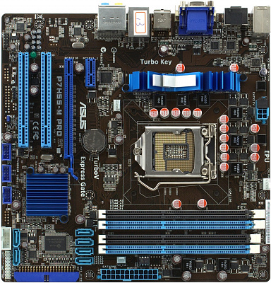 Материнская плата ASUS P7H55-M SI – фото