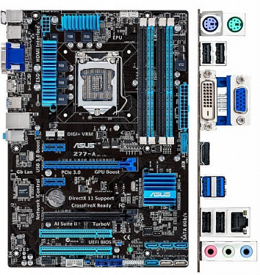 Материнская плата ASUS Z77-A – фото
