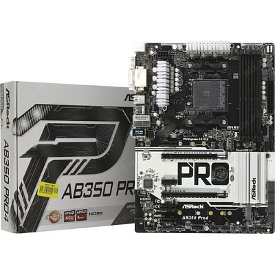 Материнская плата ASROCK AB350 PRO4 – фото