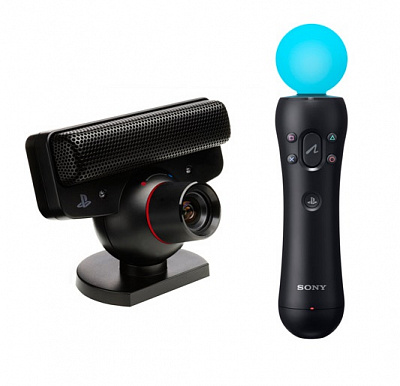 Комплект PS MOVE CONTROLLERS + PS EYE – фото