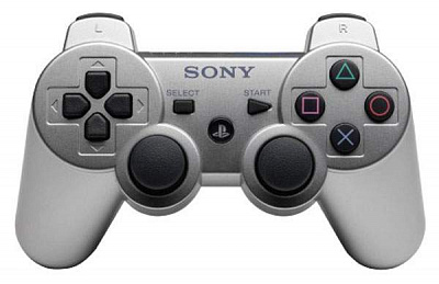 Геймпад PLAYSTATION DUALSHOCK 3 SILVER (Новый) – фото