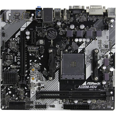 Материнская плата ASROCK A320M-HDV R4.0 (Новая) – фото