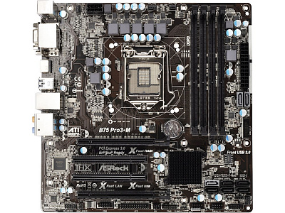 Материнская плата ASROCK B75 PRO3-M – фото