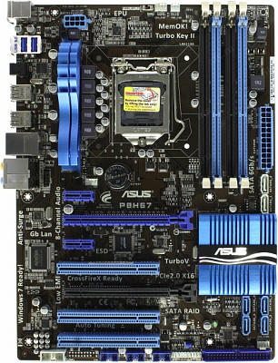 Материнская плата ASUS P8H67 – фото