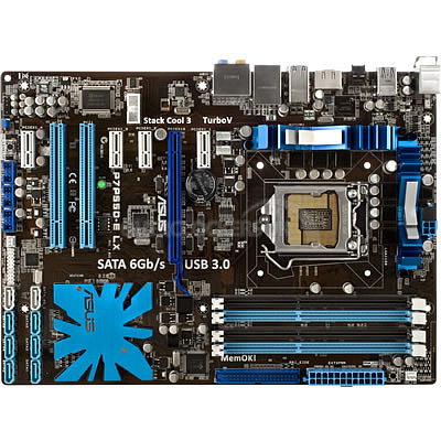Материнская плата ASUS P7P55D-E LX – фото