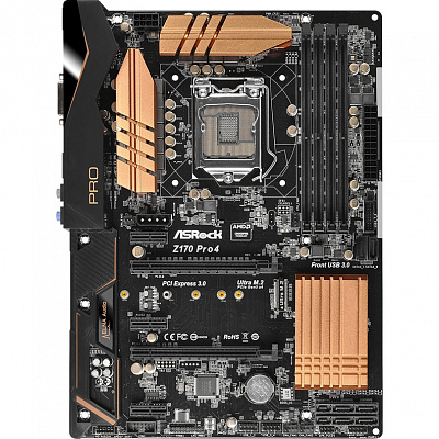 Материнская плата ASROCK Z170 PRO4 – фото