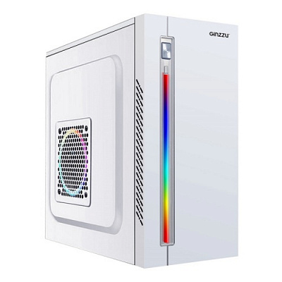 Корпус GINZZU D380 RGB WHITE (Новый) – фото