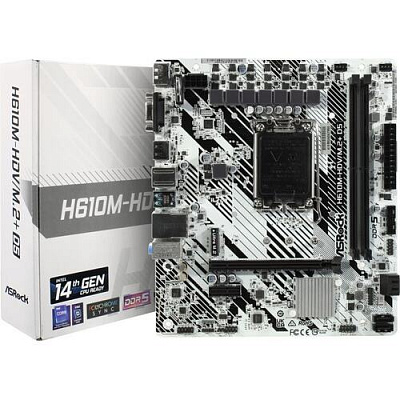 Материнская плата ASROCK H610M-HDV/M.2+ D5 (Новая) – фото