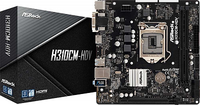 Материнская плата ASROCK H310CM-HDV (Новая) – фото