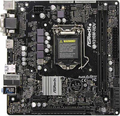 Материнская плата ASROCK H310M-HDV – фото