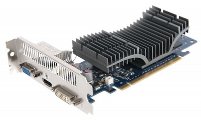 Видеокарта ASUS GEFORCE EN210 SILENT LOW PROFILE 1Гб – фото